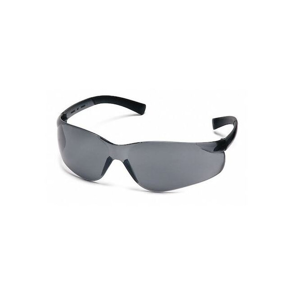 Ztek(R), Safety Glasses, Anti-Fog, Gray Lens, Gray Frame, Frameless Pack of 12
