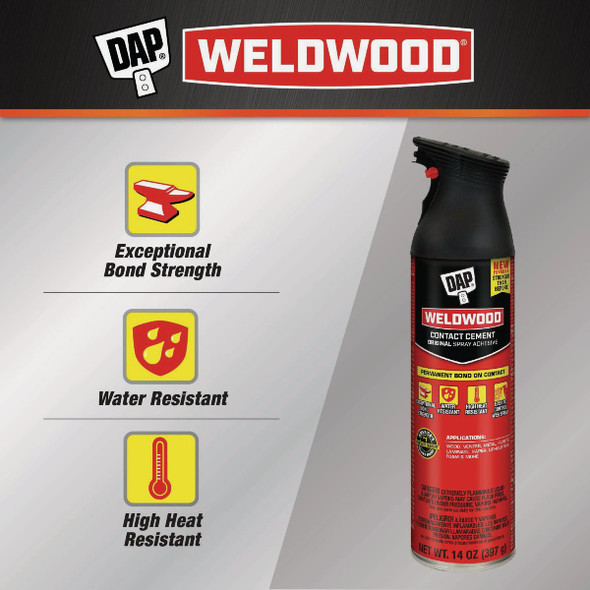 DAP Weldwood 14 Oz. Original Contact Cement Spray Adhesive 7079800120 324454