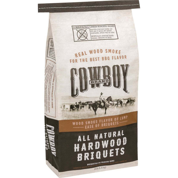 Cowboy 14 Lb. Natural Briquets Charcoal 26014