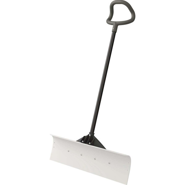 Suncast 30 In. Ultra High Molecular Weight Steel-Resin Snow Pusher Shovel