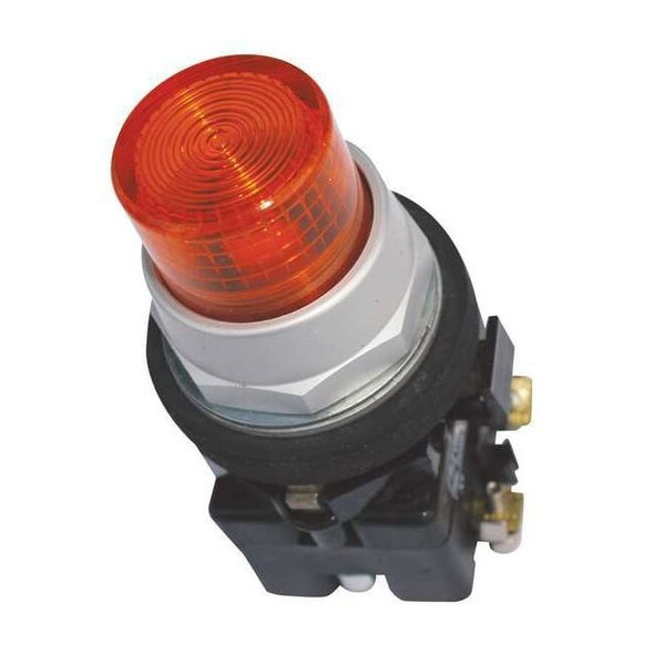 Eaton Pilot Light Complete Unit,LED,Amber HT8GTAF7