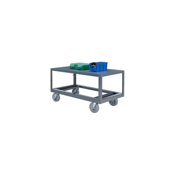 Global Industrial Mobile Steel Work Table 48 x 24 x 33-1/2"" 1 Shelf