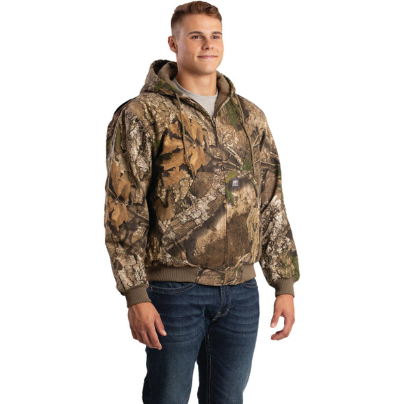 Berne Heritage Men's XL Realtree Duck Hooded Active Work Jacket HJ51APXR480