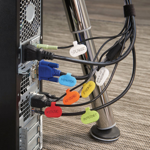 Wrap-It Storage Regular Multi-Color Cable Labels (16-Pack) 416-CL-V-MC 513866