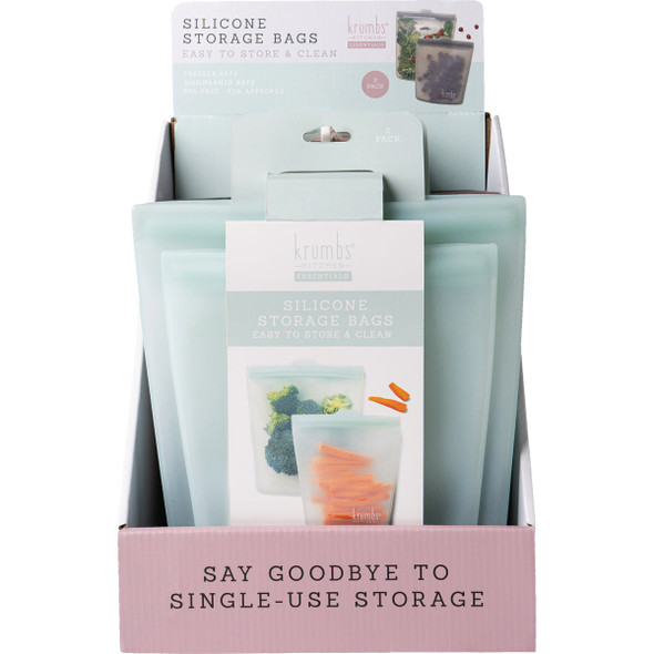 Krumbs Kitchen Silicone Storage Bag (2-Pack) KKSSB-U8 643164