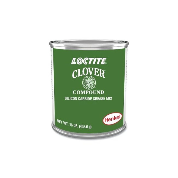 Clover® Silicon Carbide Pat Gel® Water Mix, 600 grit, 1 lb cap, Can, Mild Odor Pack of 6