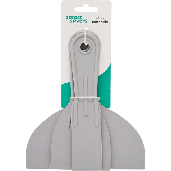 Smart Savers Plastic Putty Knife Set (3-Pack) wm25103 Pack of 24