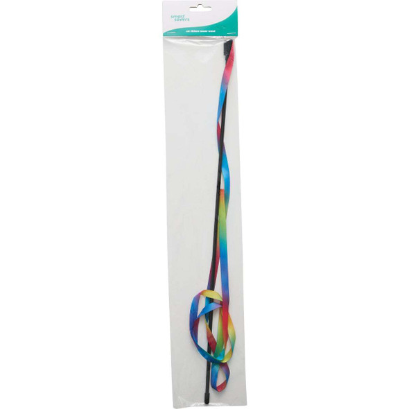Smart Savers Cat Ribbon Teaser Wand 2505C25 Pack of 12