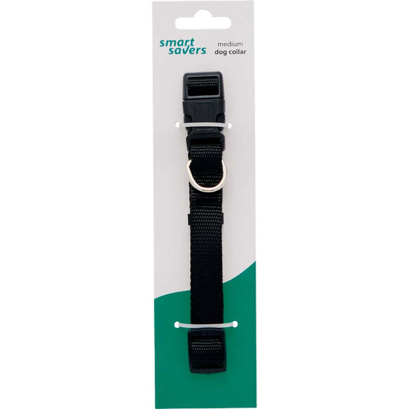 Smart Savers Adjustable 10 to 16 In. Black Dog Collar am068 -1 Pack of 12