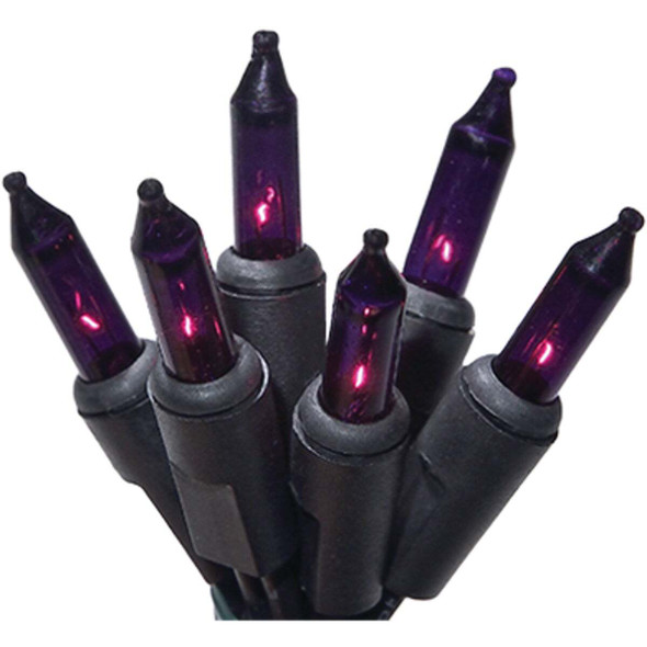 Holiday Wonderland Halloween Purple 100-Bulb Incandescent Light Set 804734