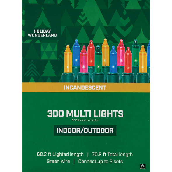 Holiday Wonderland Multi 300-Bulb Incandescent Light Set 842273 928305