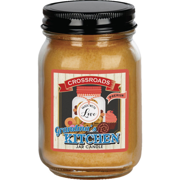 Crossroads Original Designs 12 Oz. Jar Candle, Grandma's Kitchen GKP