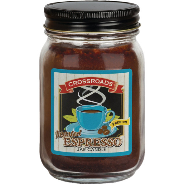 Crossroads Original Designs 12 Oz. Jar Candle, Roasted Espresso REP
