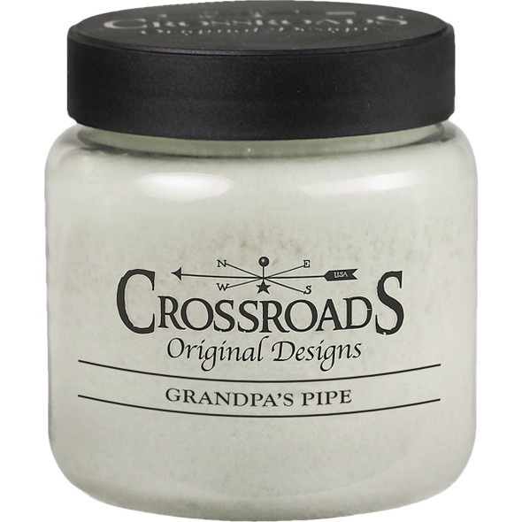 Crossroads Original Designs 16 Oz. Jar Candle, Grandpa's Pipe GP16