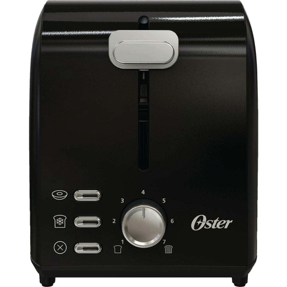 Oster Black Stainless Steel 2-Slice Toaster with Extra Wide Slots 2211571
