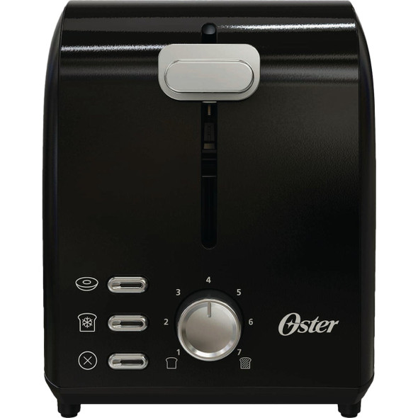Oster Black Stainless Steel 2-Slice Toaster with Extra Wide Slots 2211571