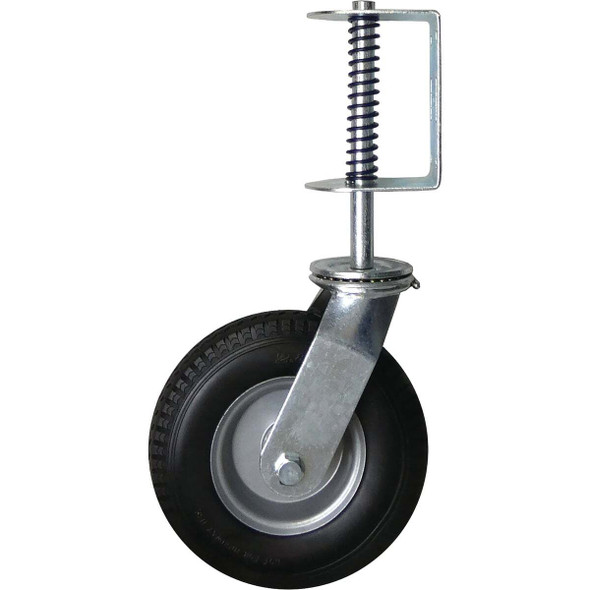 Shepherd Hardware 8 In. Black Flat-Free Universal Swivel Gate Caster 8734