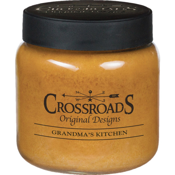 Crossroads Original Designs 16 Oz. Jar Candle, Grandma's Kitchen GK16