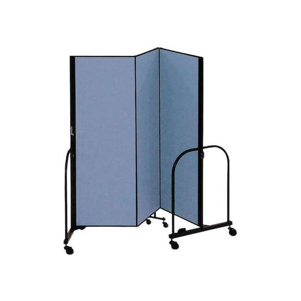 Screenflex Partition,5 Ft 9 In W x 6 Ft 8 In H,Blue CFSL683-DB