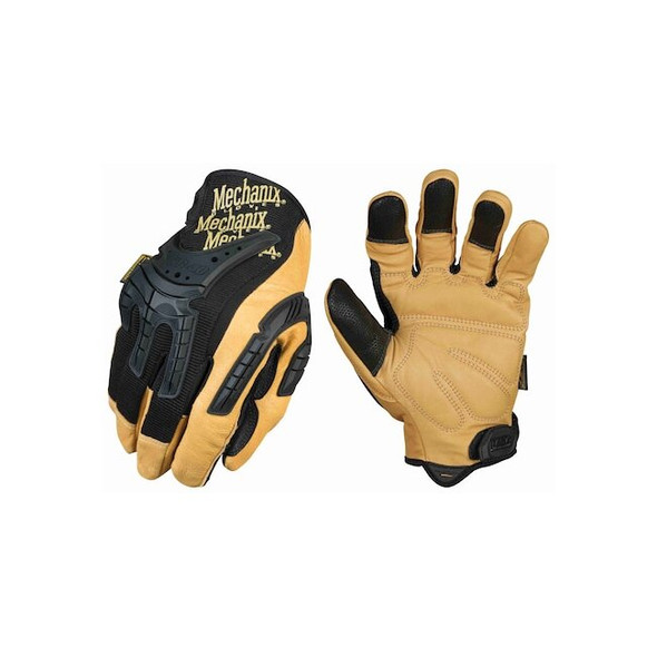 CG40-75 Mechanics Gloves, Pigskin Palm, 11, Black/Brown
