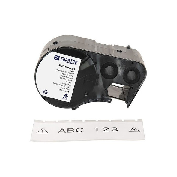 Brady Label/RibbonCartridge,White,1-1/2inW M5C-1500-499