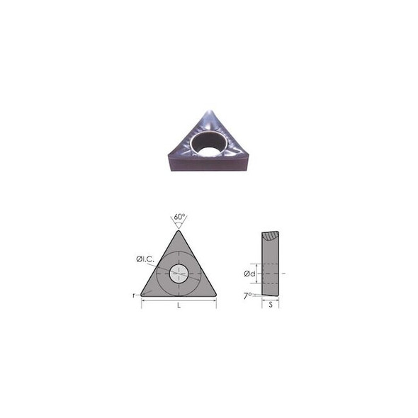 Hhip TCGX 21.50 LH Carbide Insert For Aluminum 6057-0110 Pack of 2