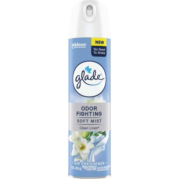 Glade 2X Fragrance 8 Oz. Clean Linen Spray Air Freshener 05288