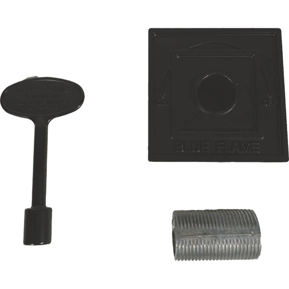 Blue Flame Floorplate & Key Black BF.DKS.0505