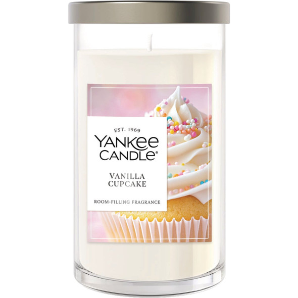 Yankee Candle 14-1/4 Oz. Vanilla Cupcake Medium Pillar Candle 1632929