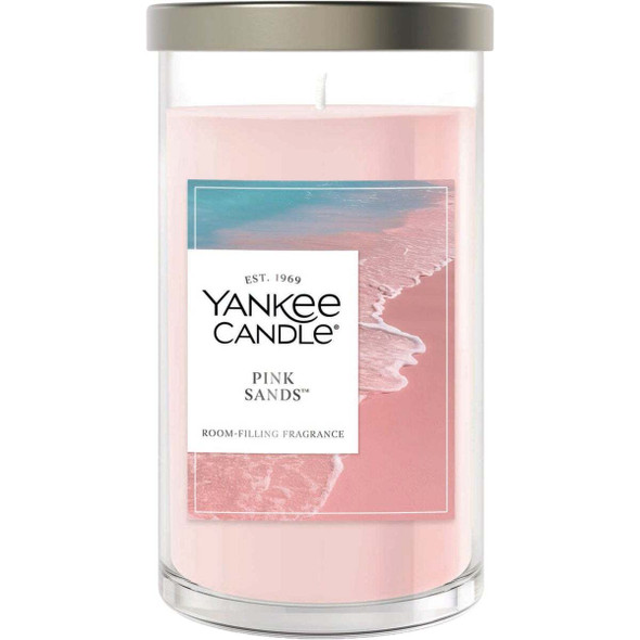 Yankee Candle 14-1/4 Oz. Pink Sands Medium Pillar Candle 1632931