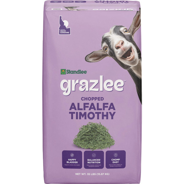 Standlee Grazlee 35 Lb. Alfalfa Timothy Chopped Goat Forage Blend 1200-71103-0-0