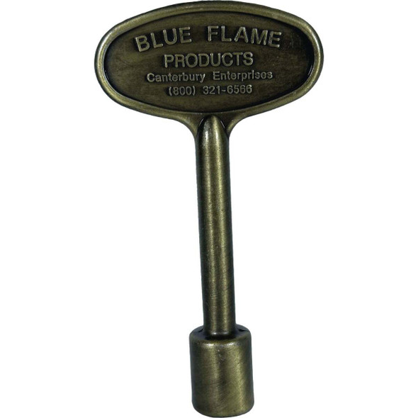 Blue Flame 3 In. Antique Brass Finish Universal Fit Log Lighter Gas Valve Key