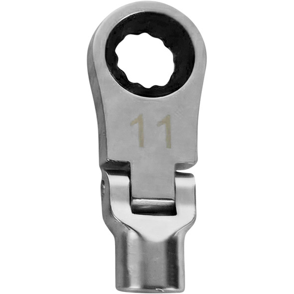 11 MM DUAL DRIVE FLEX RATCHETING ATTACHMENT - 1/4'' SQ. DR. DDFRA411