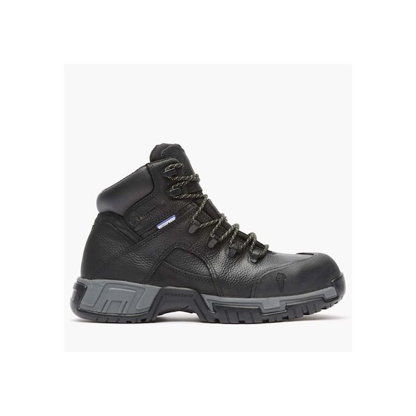 Michelin Men's Work Boot, 12 W, Steel Toe, 6 in H, Black, XHY866 XHY866