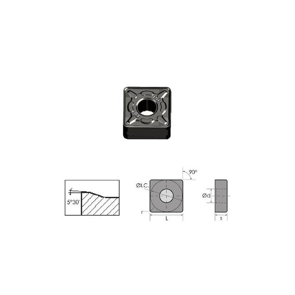 Hhip SNMG-643-DM Black Diamond Coated Carbide Insert 6035-0643