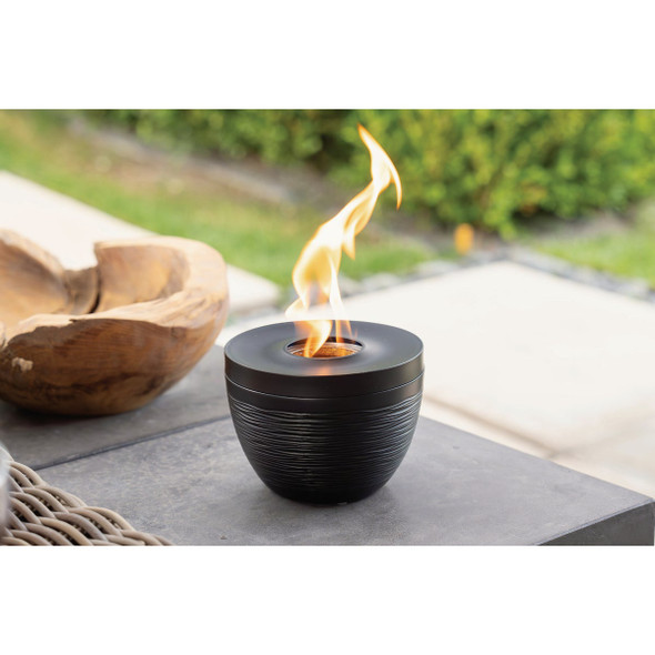 Sterno Small Onyx & Ivory with Black Lid Tabletop Fire Pit 73066 818365