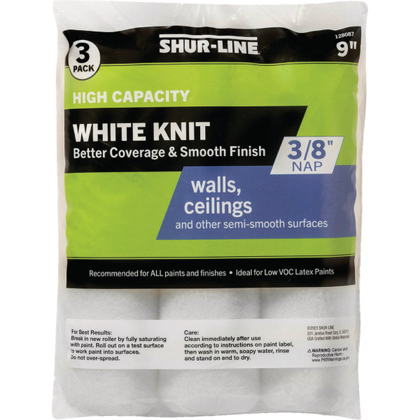 Shur-Line 9 In. x 3/8 In. Knit Fabric Roller Cover 30012403