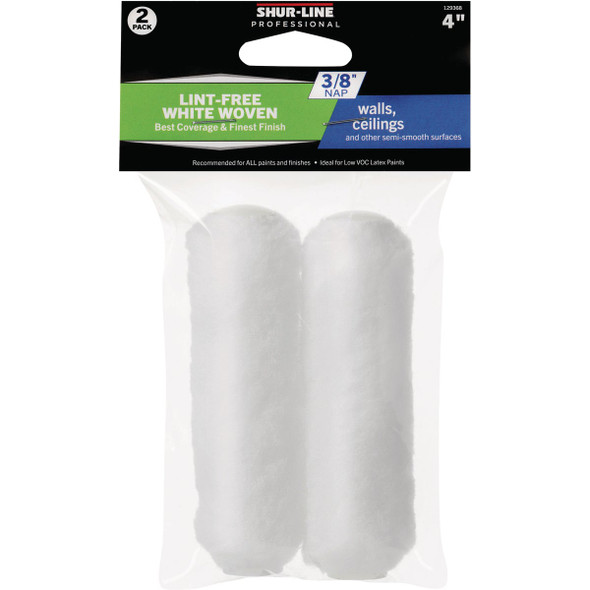 Shur-Line Best 4 In. x 3/8 In. Mini Woven Roller Cover (2-Pack) 30021003