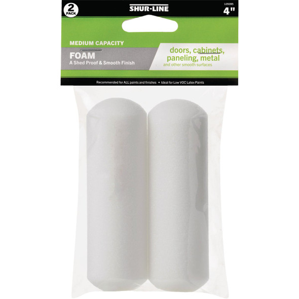 Shur-Line Best 4 In. x  In. Foam Roller Cover (2-Pack) 30021502