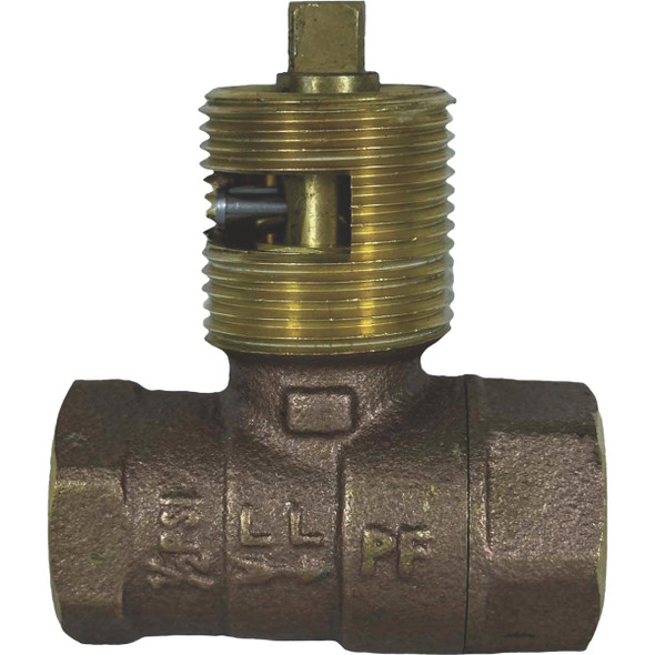 Blue Flame 1/2 In. Brass Quarter-Turn Straight Ball Gas Valve BF.BVL2S