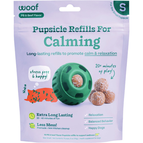 Woof Pupsicle Small Calming Refill Pop Treat (10-Pack) CABF-SM