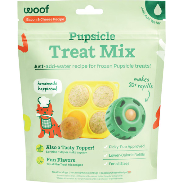 Woof Pupsicle 5.5 Oz. Bacon & Cheese Recipe Treat Mix PUPMIX-BC