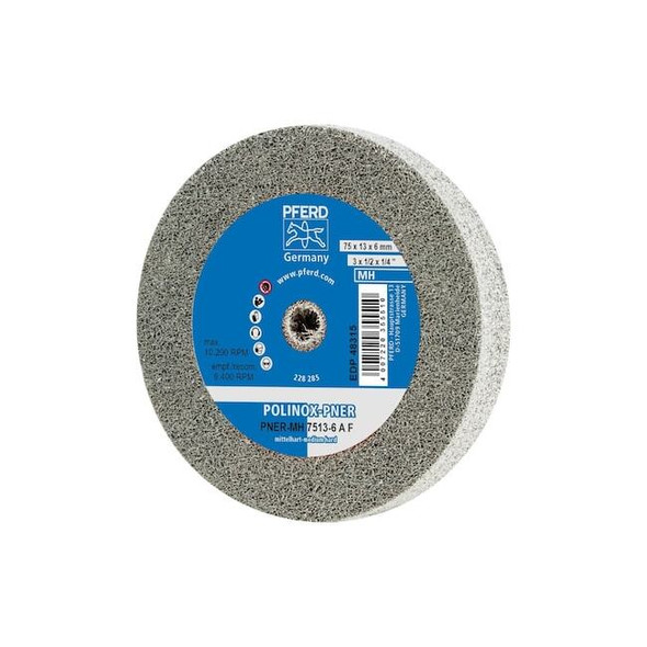 Pferd Tools Unitized Wheel, 6AF, Fine, 3"x1/2"x1/4 48315 Pack of 5