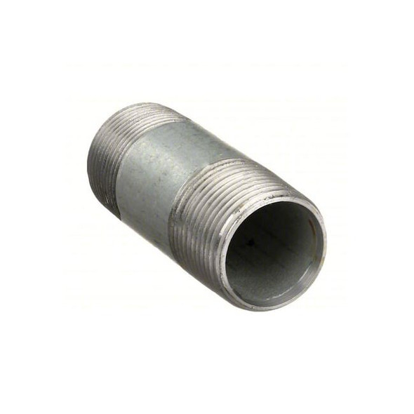 1-1/2" MNPT x 7" TBE Galvanized Steel Pipe Nipple Sch 40