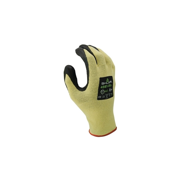 4561 Foam Nitrile Palm Coated Gloves, X-Large, Yellow/Black