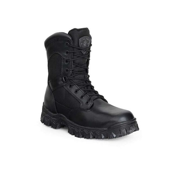 Men's 8-Inch Work Boot, 11, Composite Toe, 9 in H, Black, FQ0006173