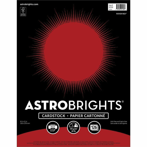 Astrobrights  Printable Multipurpose Card Stock 92108