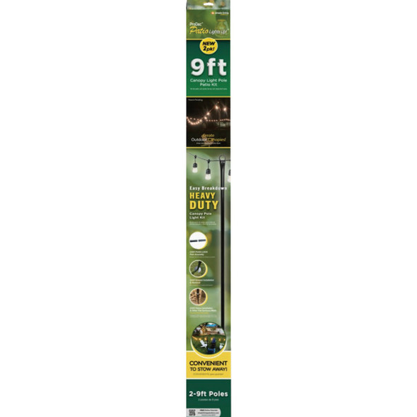 Simple Living Solutions Lights Up 9 Ft. Canopy Pole (2-Pack) 825132