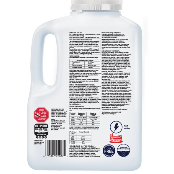HTH Pool Care 5 Lb. Chlorine Granules 22017 Pack of 3 843709