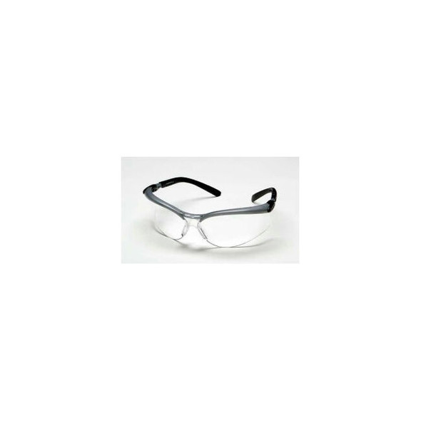 3M BX Safety Glasses Clear Lens Silver/Black Frame